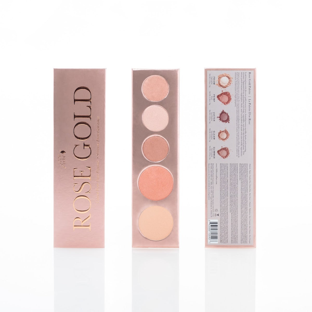 Fruit Pigmented Rose Gold Eyeshadow Palette - Vegan & Cruelty-Free Makeup for Natural Look | Perfect for Day & Night Wear, Bridal & Party Makeup