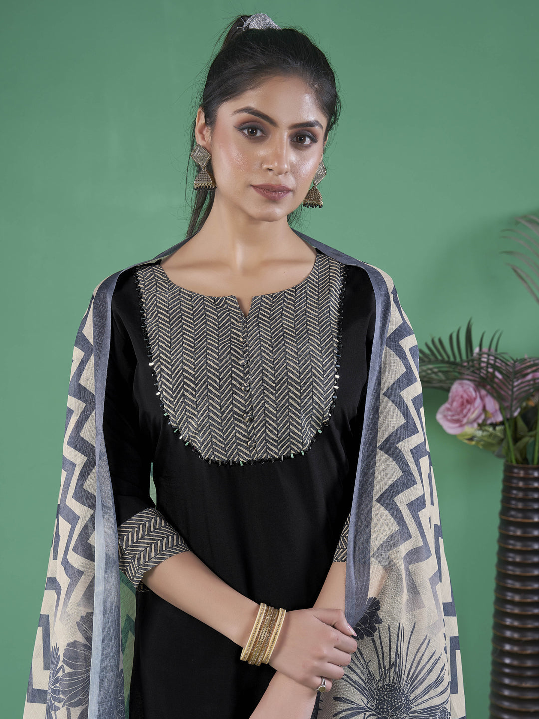 Trendy Black Designer Ready-to-Wear Pant Suit with Elegant Embroidery for Women - Perfect for Weddings, Parties & Formal Events