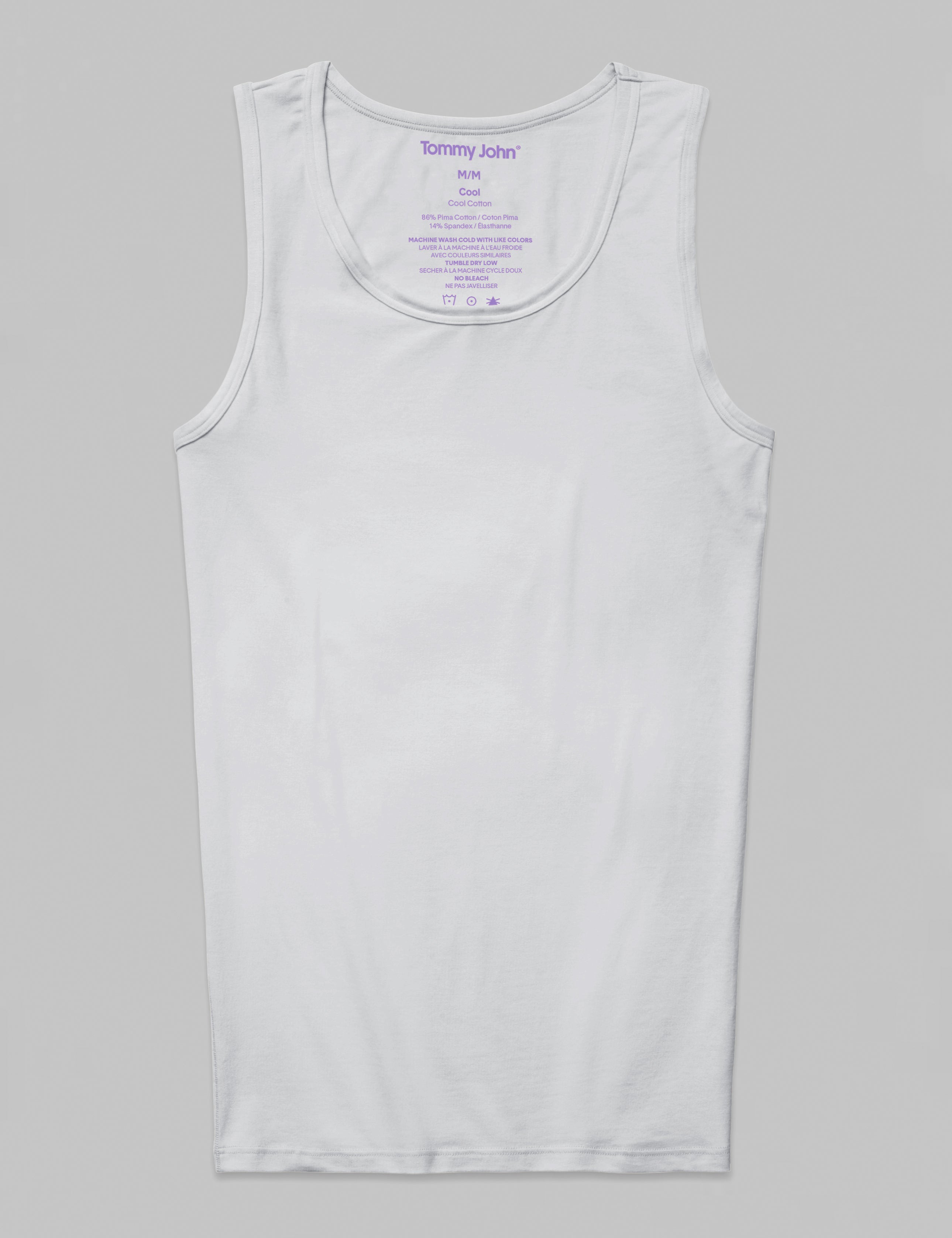 Cool Cotton Tank Stay Tucked Undershirt for Men - Breathable Summer Layering Shirt for Work & Casual Wear