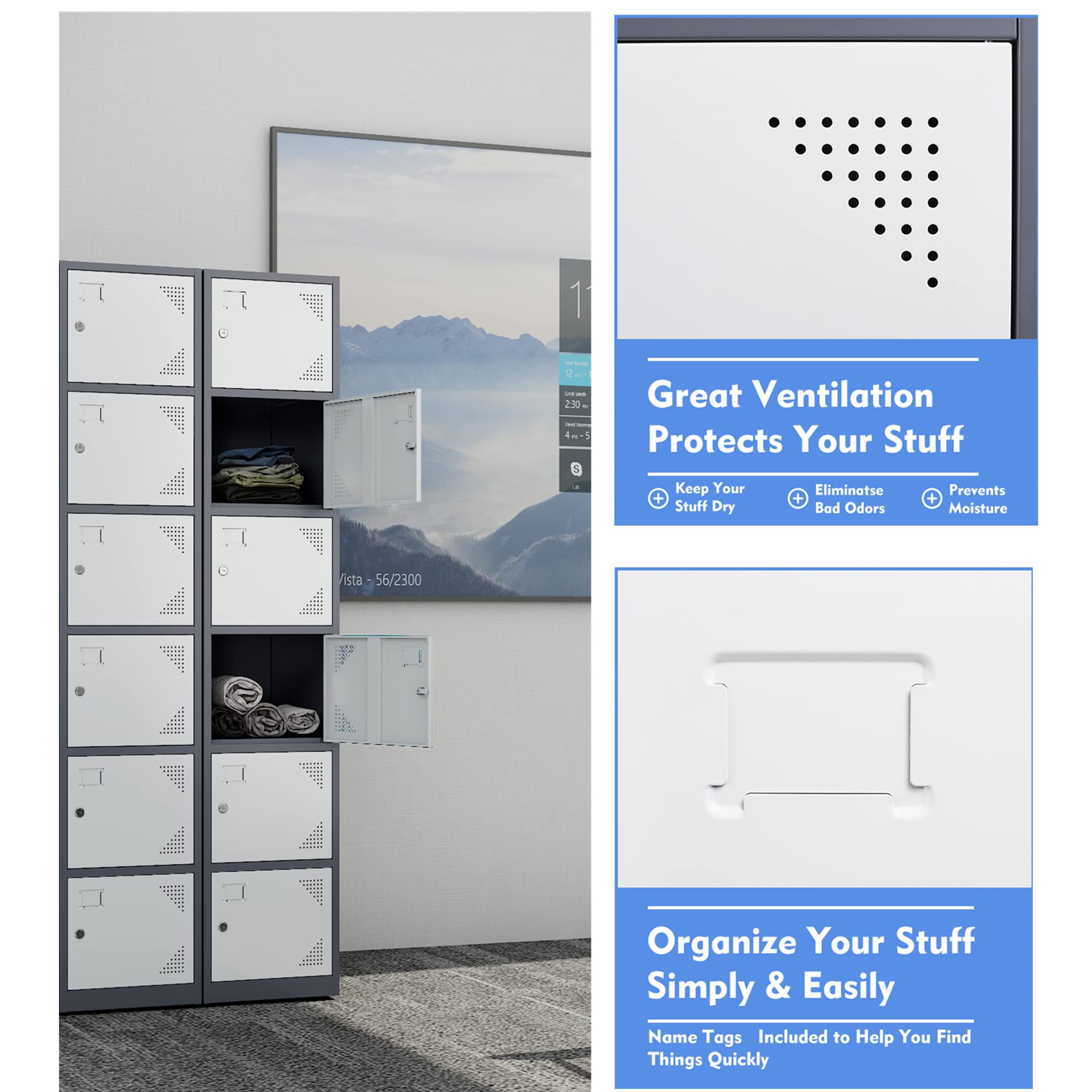 Yizosh 6-Door Metal Locker, 71