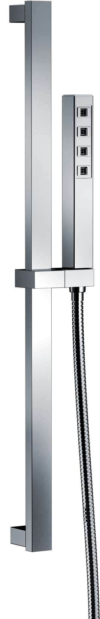 Delta Faucet 51567 H2Okinetic Single-Spray Handheld Shower Head with Slide Bar and Hose - Chrome Finish for Bathroom & Spa Experience - Detachable Shower Head for Easy Cleaning and Massage