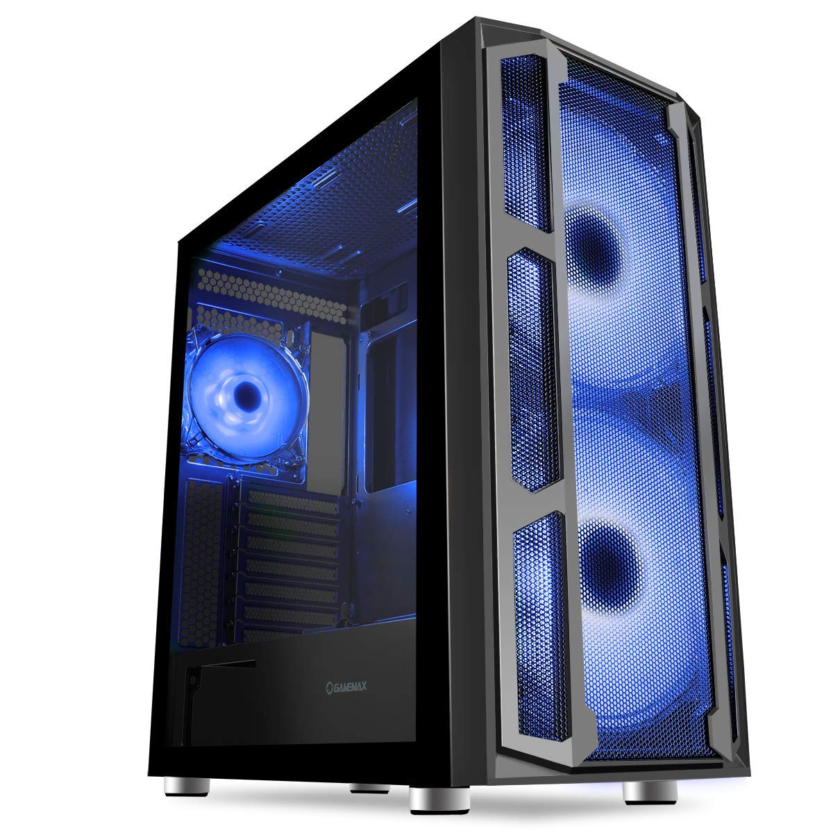 OCHW F15 RGB Gaming PC - AMD A8 9600 Quad Core, Radeon HD R7, 8GB DDR4, 480GB SSD, 600W PSU, USB 3.0, WiFi 300Mbps, Windows 10 Pro - Ultra Fast Mesh Desktop Computer for Home Office, Gaming & Streaming