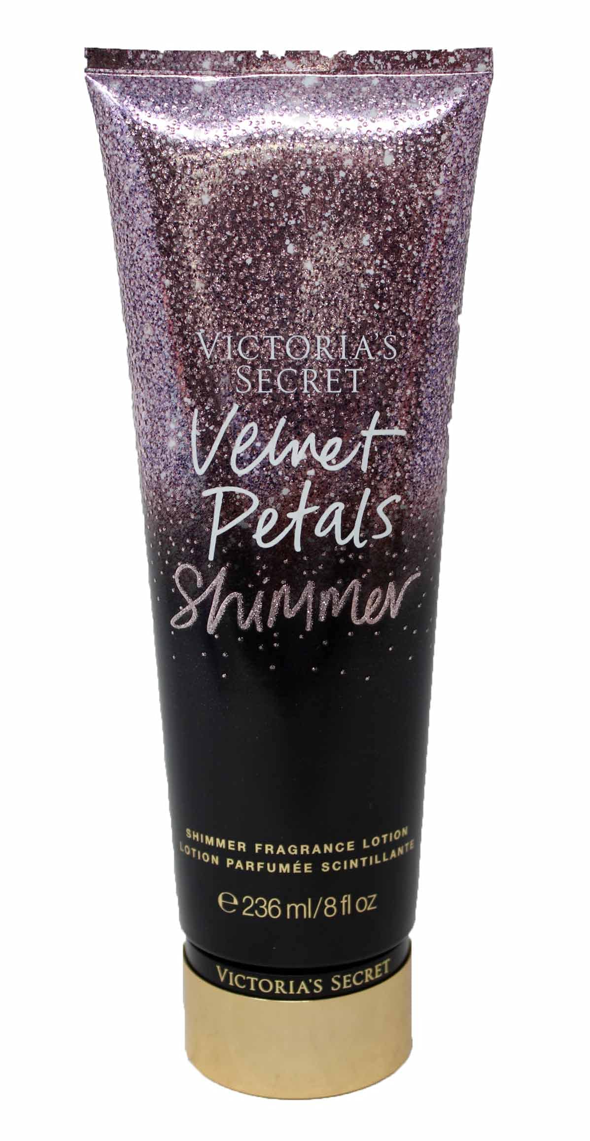Victoria's Secret Velvet Petals Shimmer Fragrance Lotion 8.3oz - Floral Vanilla Scented Body Moisturizer for Women, Soft & Glowing Skin, Perfect for Date Night & Special Occasions