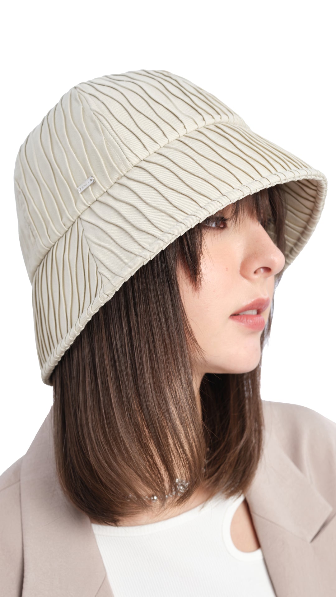 Wrinkled Beauty Tulip Hat - Stylish Floral Headwear for Women - Perfect for Spring Outfits, Weddings & Garden Parties