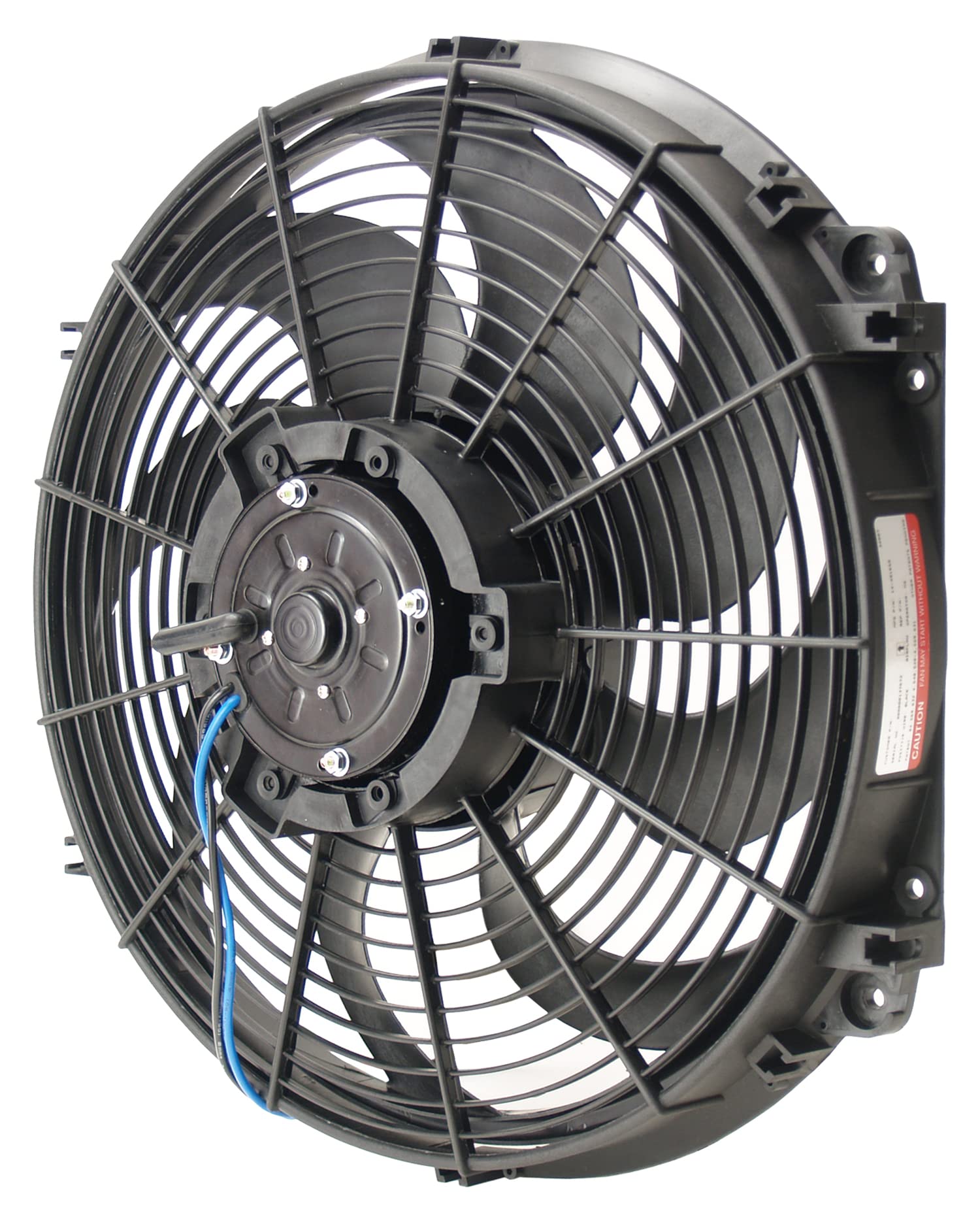 Derale DER-16516 16-Inch High Performance Reversible Electric Fan - 2,175 CFM Airflow, Durable Plastic Construction, Black - Perfect for Cooling Garages, Workshops, and Automotive Applications