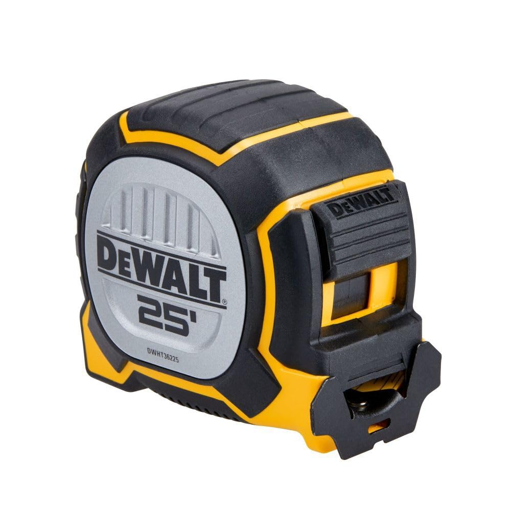 DEWALT 25Ft XP Premium Tape Measure - Heavy-Duty, High-Visibility, Durable Construction for Professional Contractors & DIY Projects - Perfect for Carpentry, Renovation & Home Improvement