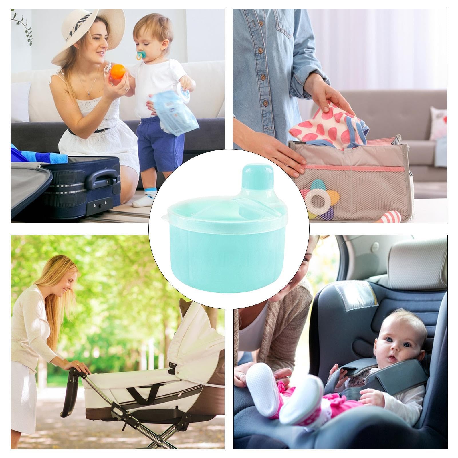 Premium Baby Milk Powder Dispenser - Portable Travel Formula Container with Airtight Seal for Infant Feeding, Camping & Home Use - Ideal for Storing Powdered Milk, Snacks & Fruits