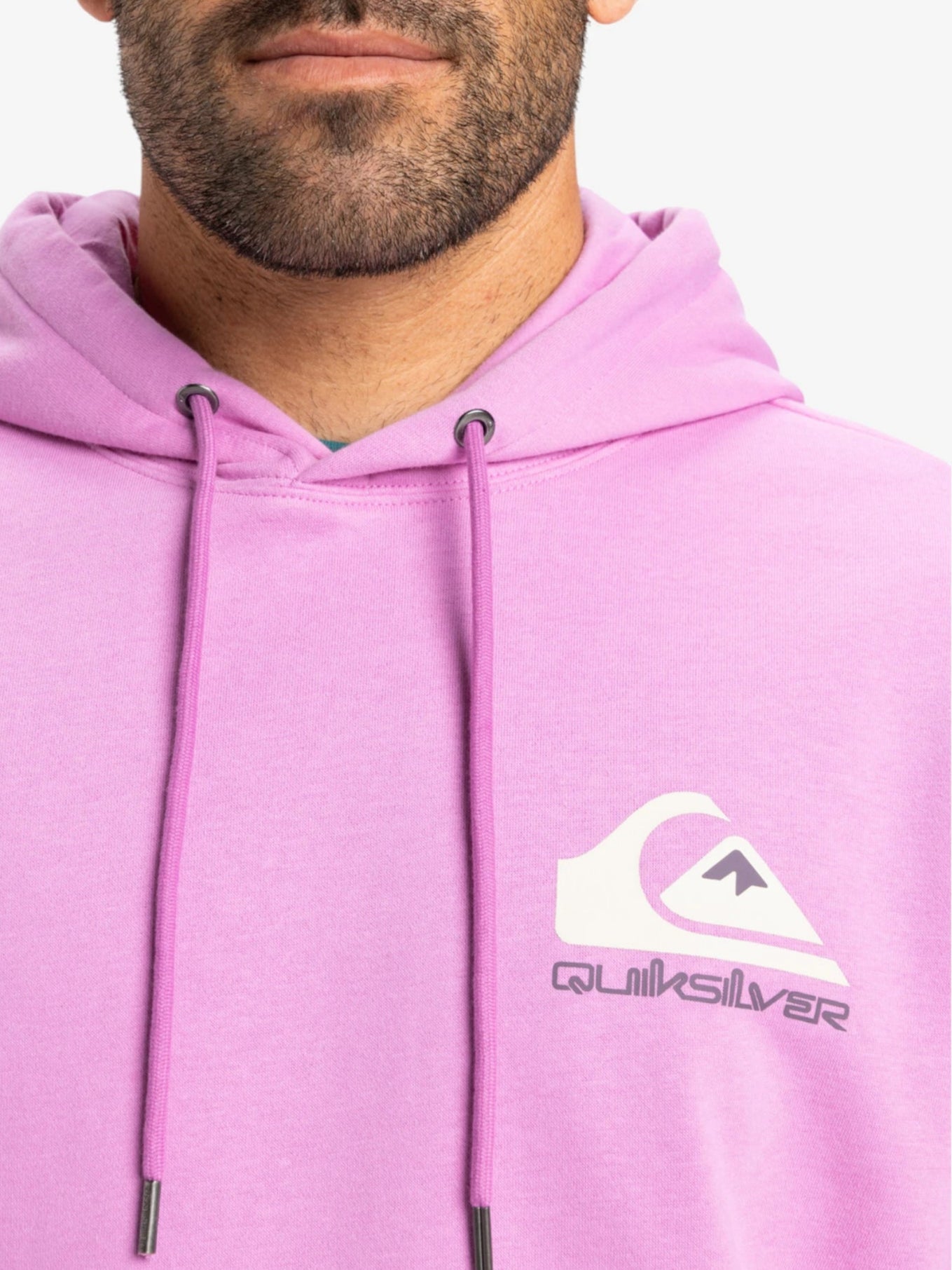 Quiksilver Omni Logo Pink Hoodie - Women's Casual Pullover Sweatshirt for Outdoor Activities & Everyday Wear