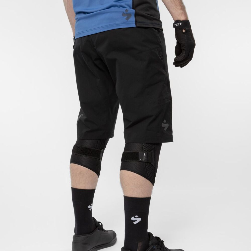 Hunter Men's Slashed Denim Shorts - Black | Distressed Casual Wear for Summer & Street Style Outfits
