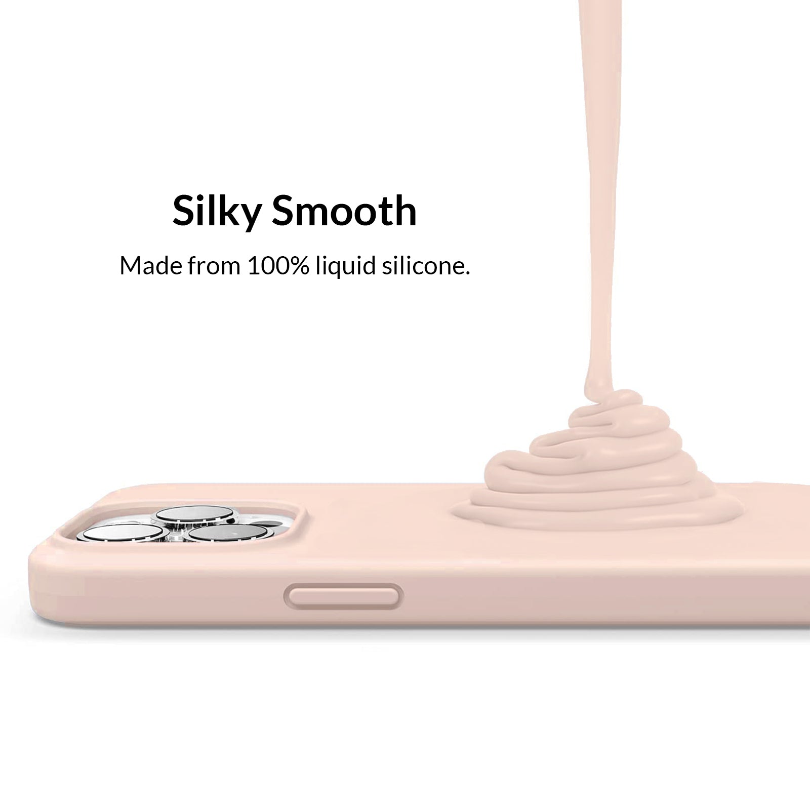 Pink Silicone iPhone Case - Soft Protective Cover for iPhone [Model Numbers] - Trendy & Durable Phone Case for Everyday Use, Work, and Travel