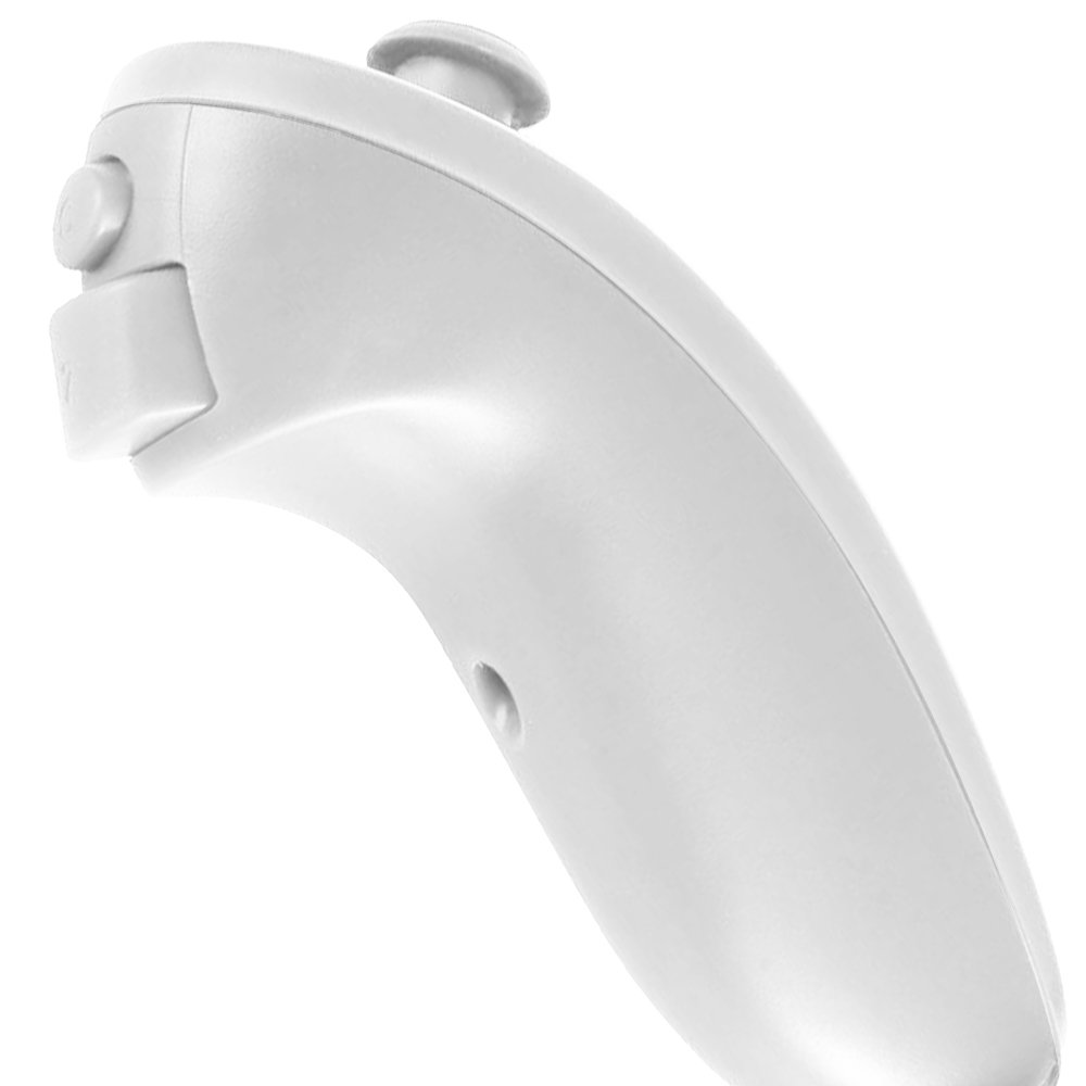 AFUNTA 2-Pack Replacement Nunchuk Controllers for Nintendo Wii U - Black & White - Perfect for Wii U Gaming, Fitness & Party Play