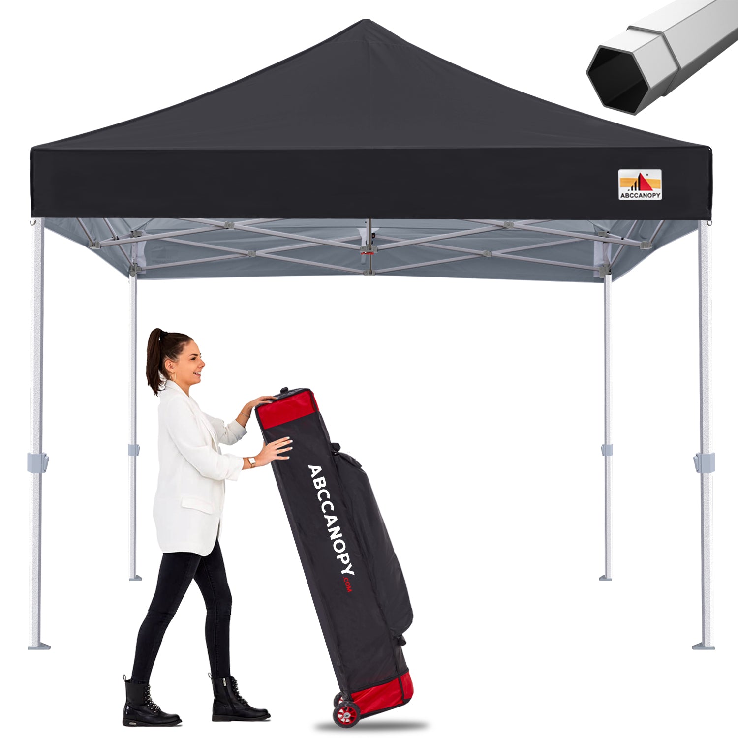 ABCCANOPY S2 Premium Heavy Duty 8x8/10x10/10x15/10x20 Pop Up Canopy Tent - Waterproof & UV Protection Instant Shelter for Outdoor Events, Parties, Camping, and Beach Use