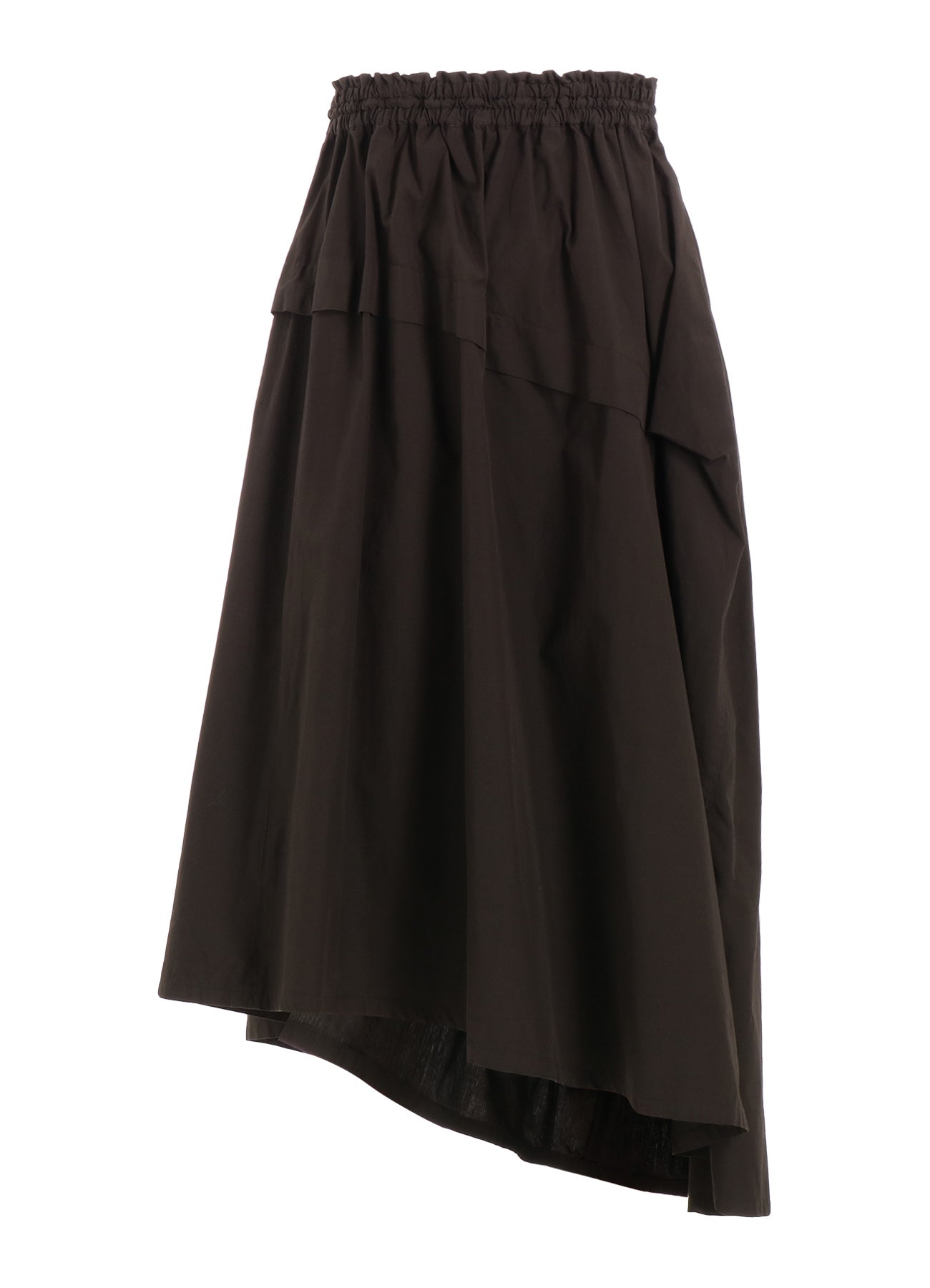 Stylish Cotton Broad Garment Dyed Right Tucked Asymmetric Skirt - Women's Fashion Skirt for Casual Wear, Office Outfits & Special Occasions