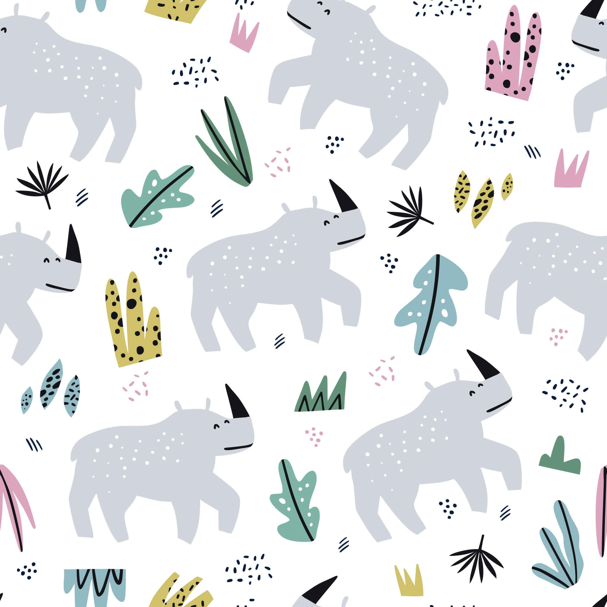 Grey Kids Peel and Stick Removable Wallpaper 0054 - Self-Adhesive Nursery Decor for Bedrooms, Playrooms & DIY Projects