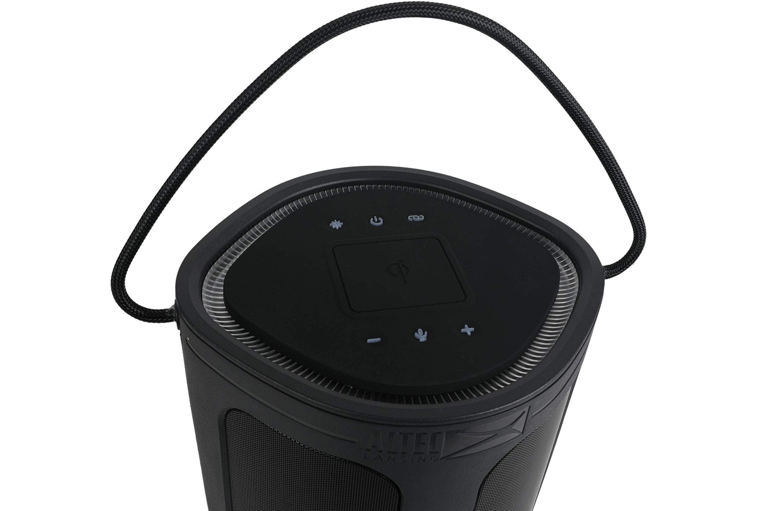 Altec Lansing Soundbucket XL Waterproof Bluetooth Speaker - Wireless LED Light Show, Qi Charging Pad, 20H Playtime, 100ft Range | Perfect for Pool Parties, Beach Outings & Outdoor Adventures