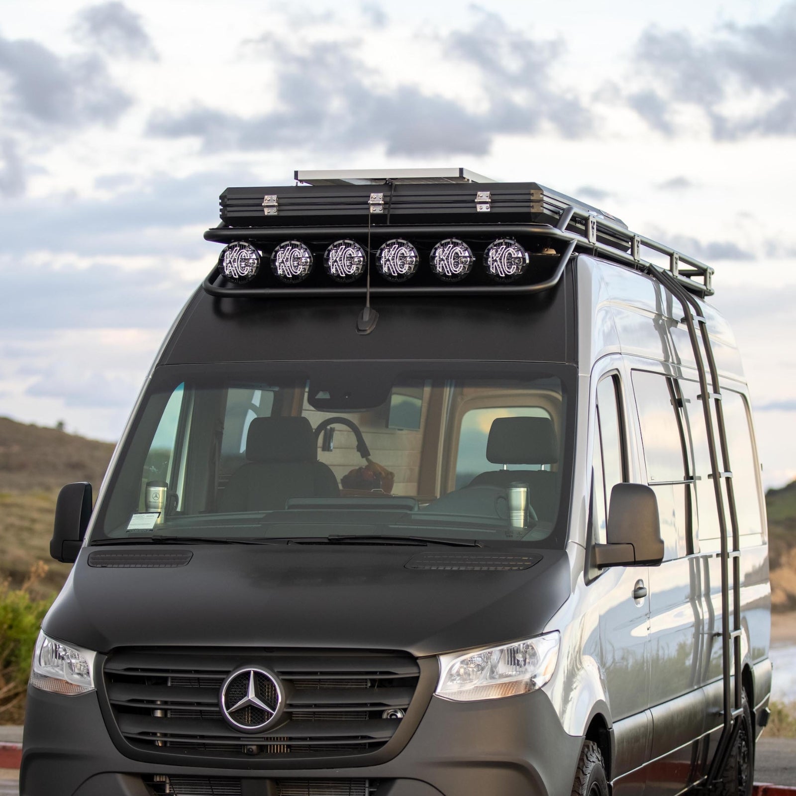 Dakar Roof Rack for Mercedes Sprinter Vans - Heavy Duty Aluminum Cargo Carrier for Camping & Overlanding Adventures