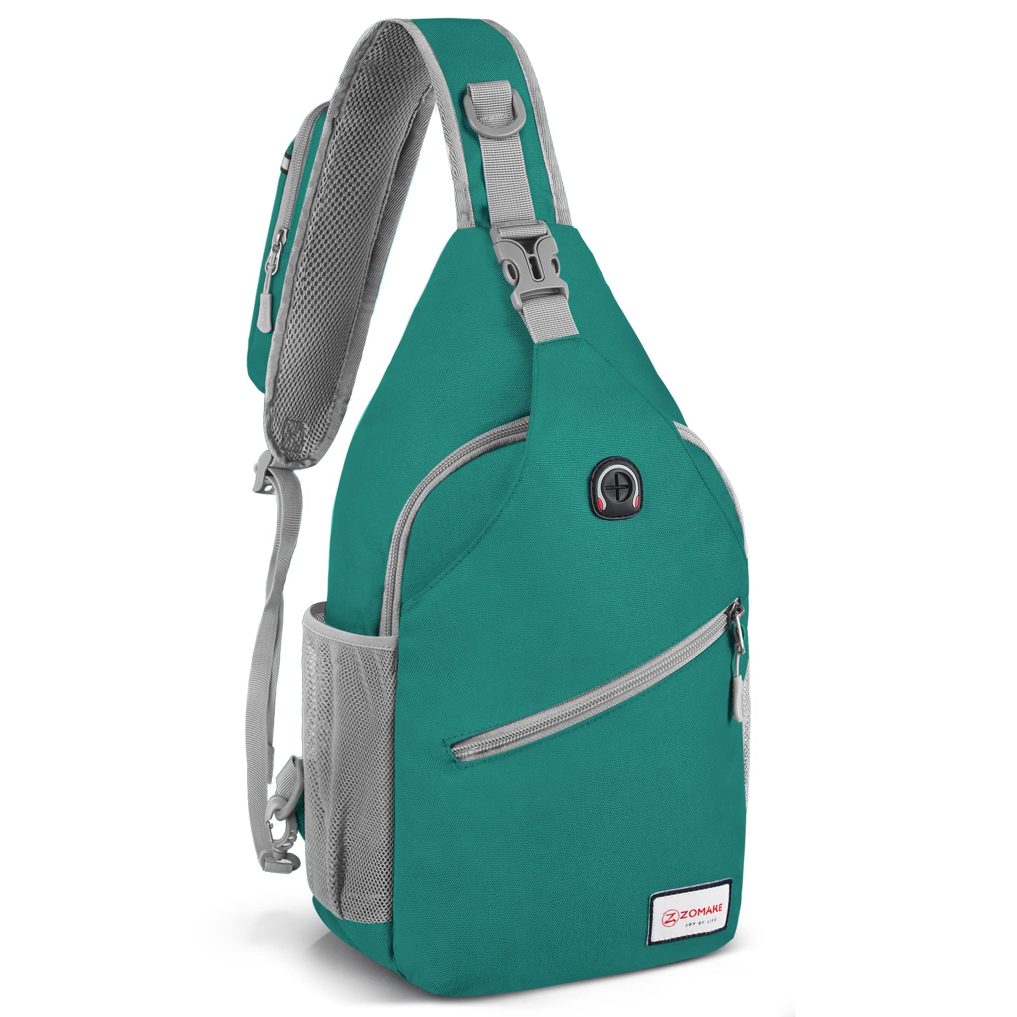ZOMAKE Unisex Sling Bag - Lightweight Water-Resistant Crossbody Backpack for Travel, Hiking & Sports | Anti-Theft Chest Shoulder Bag (Army Green) - Perfect for Daily Commute, Gym & Outdoor Adventures