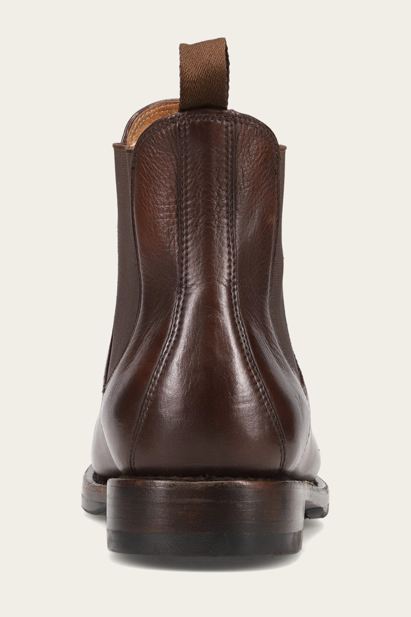 Dylan Chelsea Dark Brown Leather Boots for Women - Stylish & Comfortable Ankle Boots for Fall & Winter Fashion - Perfect for Casual Outfits, Office Wear & Night Out