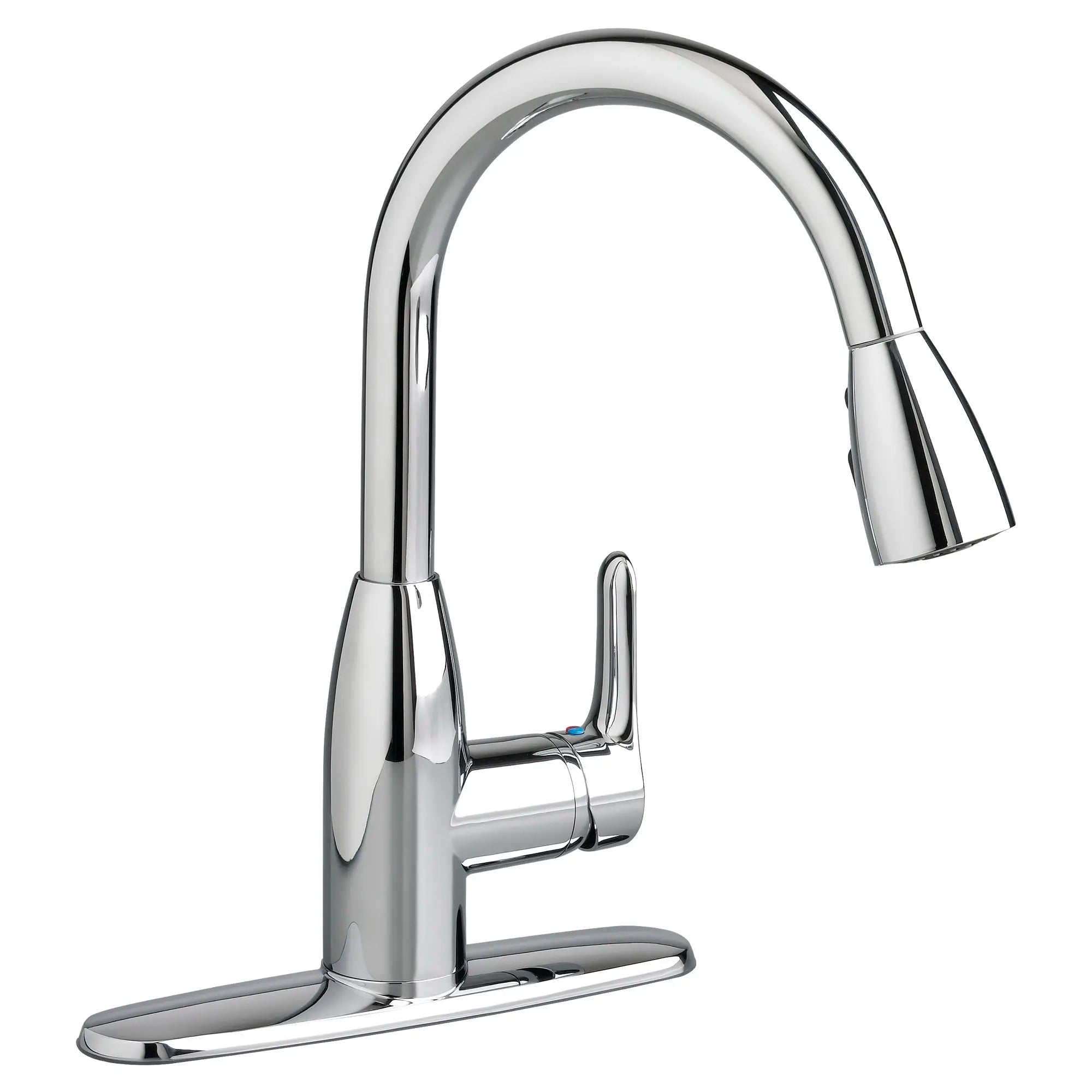 Colony® Soft Single Handle Pull Down Dual Spray Kitchen Faucet - 2.2 GPM/8.3 LPM - High Arc Brushed Nickel Sink Faucet for Modern Kitchens, Dishwashing & Food Prep