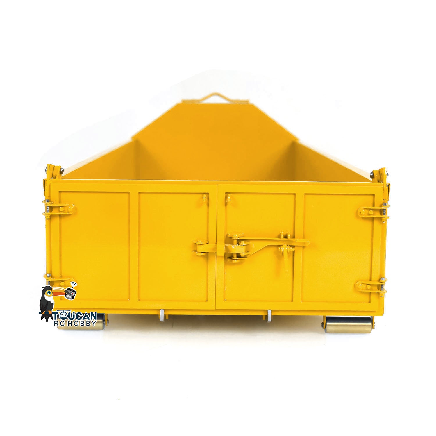 1/14 Scale Painted U-Shaped Short Bucket for 10x10 Hydraulic RC Full Dump Truck & 8x8 Radio Controlled Cars - DIY Model Parts for Construction Simulation & Off-Road Play