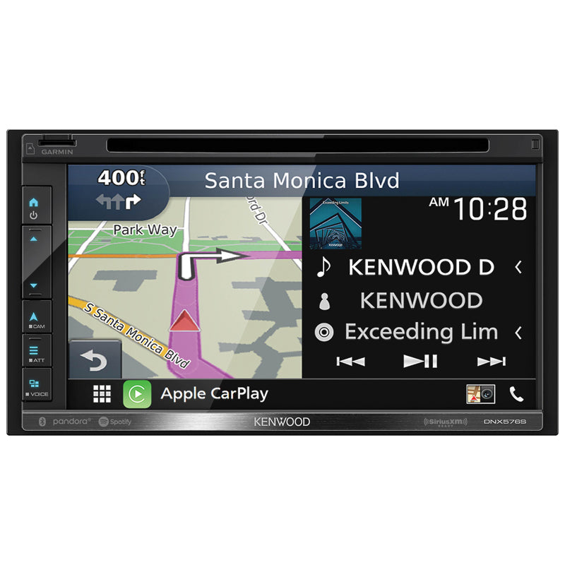 Kenwood DNX576S 7-Inch Multimedia Navigation Receiver with Apple CarPlay & Android Auto - Perfect for Road Trips & Daily Commutes