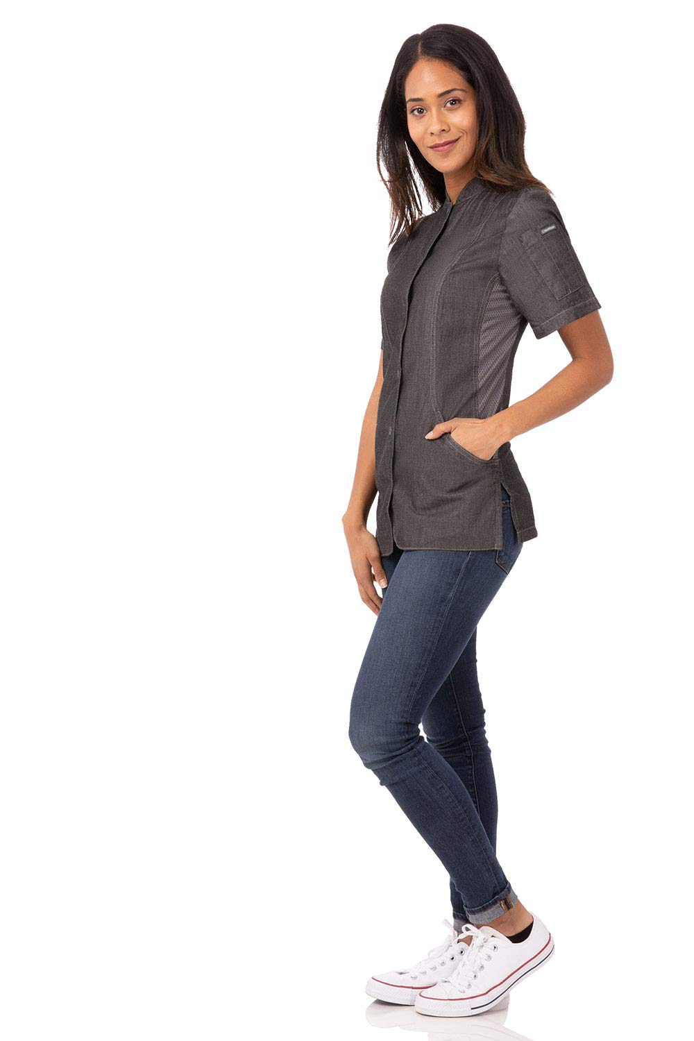 Chef Works Custom Embroidered Women's Chelsea Chef Coat - Professional Kitchen Apparel for Cooking, Baking & Culinary Arts