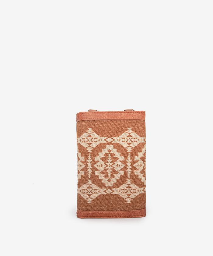 Wrangler Aztec Print Bi-Fold Phone Case for iPhone & Samsung - Stylish & Protective Wallet Cover for Everyday Use