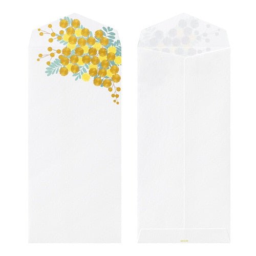 Seasons Silk Print Envelope Midori DESIGNPHIL - Elegant Japanese Style Stationery for Letter Writing, Gift Wrapping & Scrapbooking