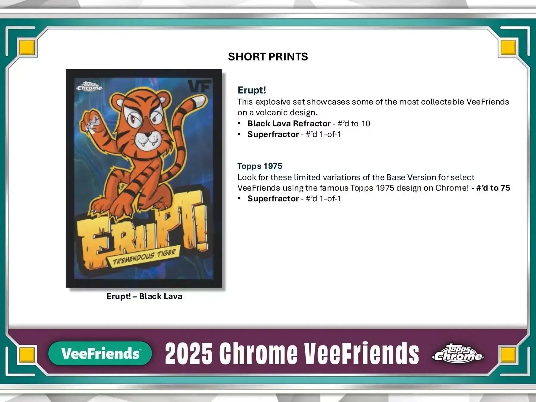2025 Topps Chrome VeeFriends Hobby Box - Exclusive Trading Cards Collection for Collectors & Investors - Perfect for Sports Memorabilia Enthusiasts and Gift Giving