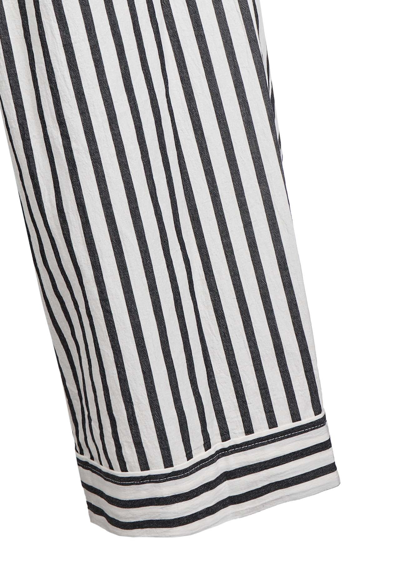 Stylish Cotton Striped Pants for Women (Size L) - Comfortable Casual Wear for Everyday Outfits and Lounge