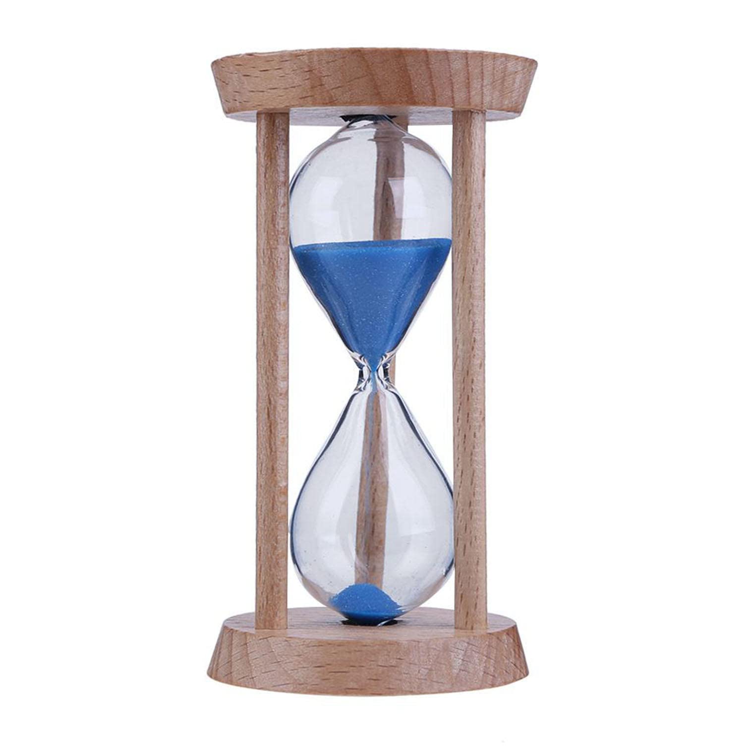3 Minute Wooden Hourglass Sand Timer - Kids Toothbrush Timer, Fun Time Counter for Children, Unique Home Decor Gift for Bathroom & Bedroom - Perfect for Brushing Teeth, Games, and Relaxation