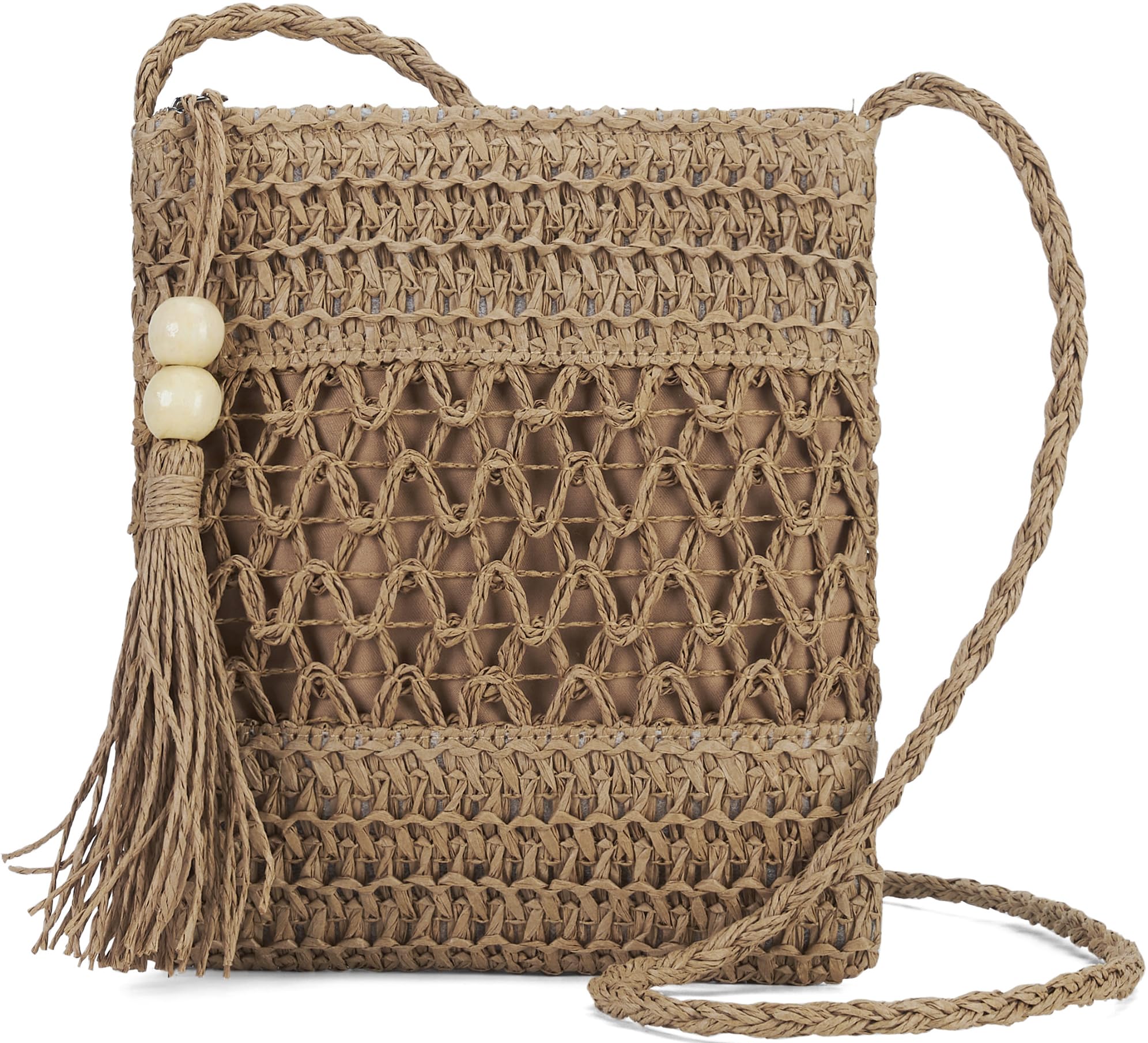 Women's Straw Beach Purse - Crossbody Shoulder Handbag, Raffia Woven Tote for Summer Vacation | Perfect for Beach Outings, Pool Parties & Tropical Getaways