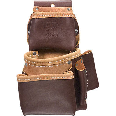 Pro Trimmer™ Leather Fastener Bag 6101 - Premium Leather Tool Pouch for Electricians & Handymen - Ideal for Work Belt, Construction Sites & DIY Projects