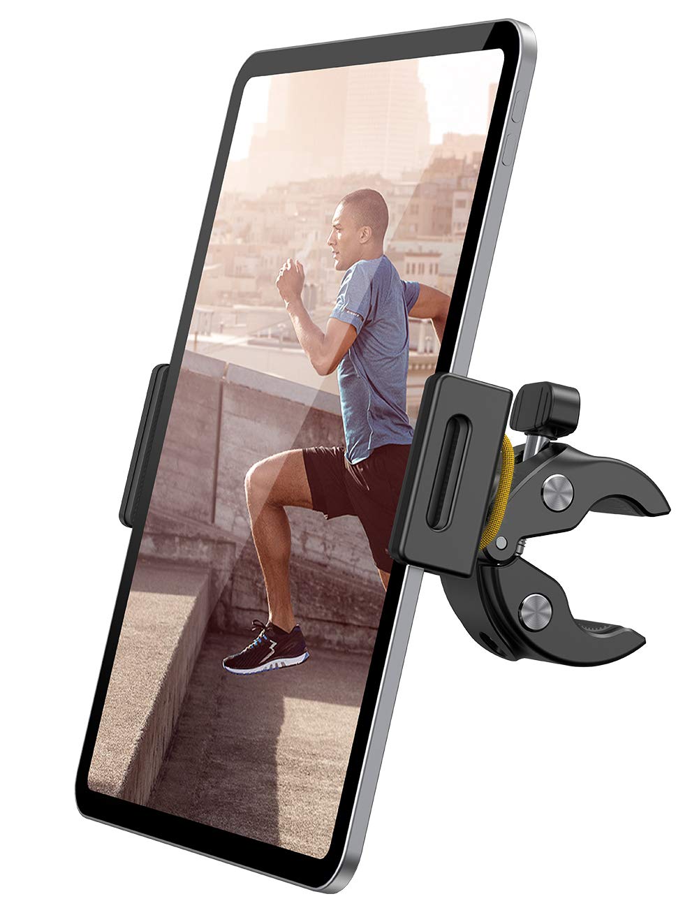 Lamicall Adjustable Tablet Holder Mount for Peloton Bike - Universal Tablet Stand for iPad Pro 11/Air/Mini, 4.7-12.9