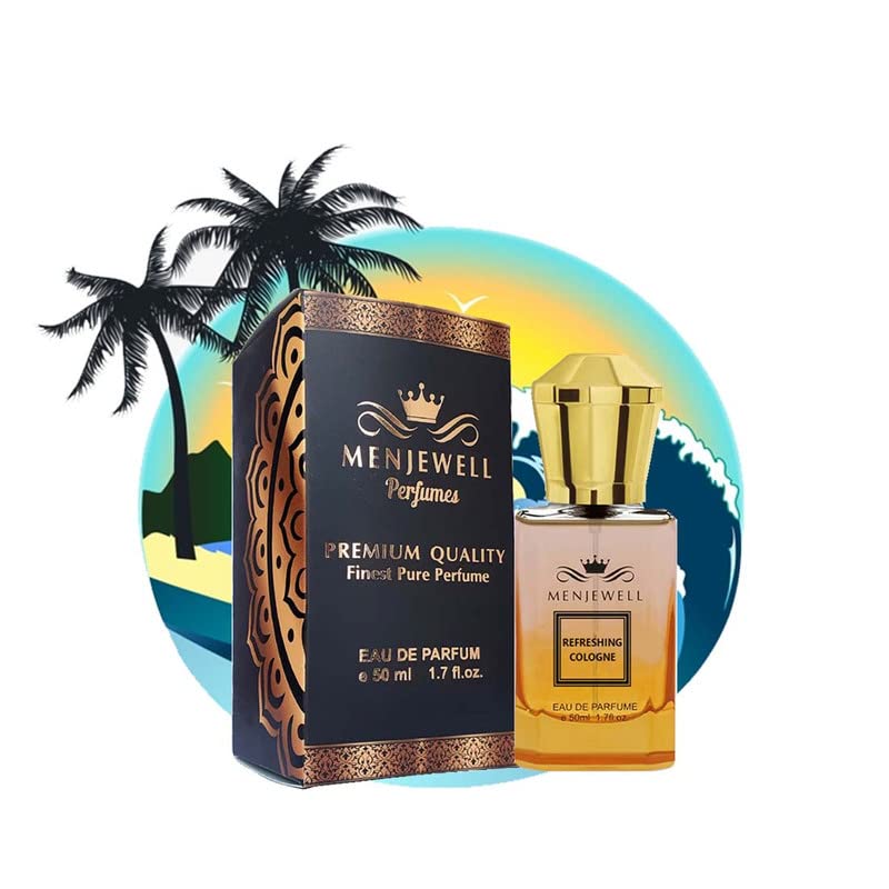 Menjewell Refreshing Cologne Perfume for Men & Women - Long Lasting Fragrance Spray | Perfect for Daily Wear, Date Nights & Special Occasions