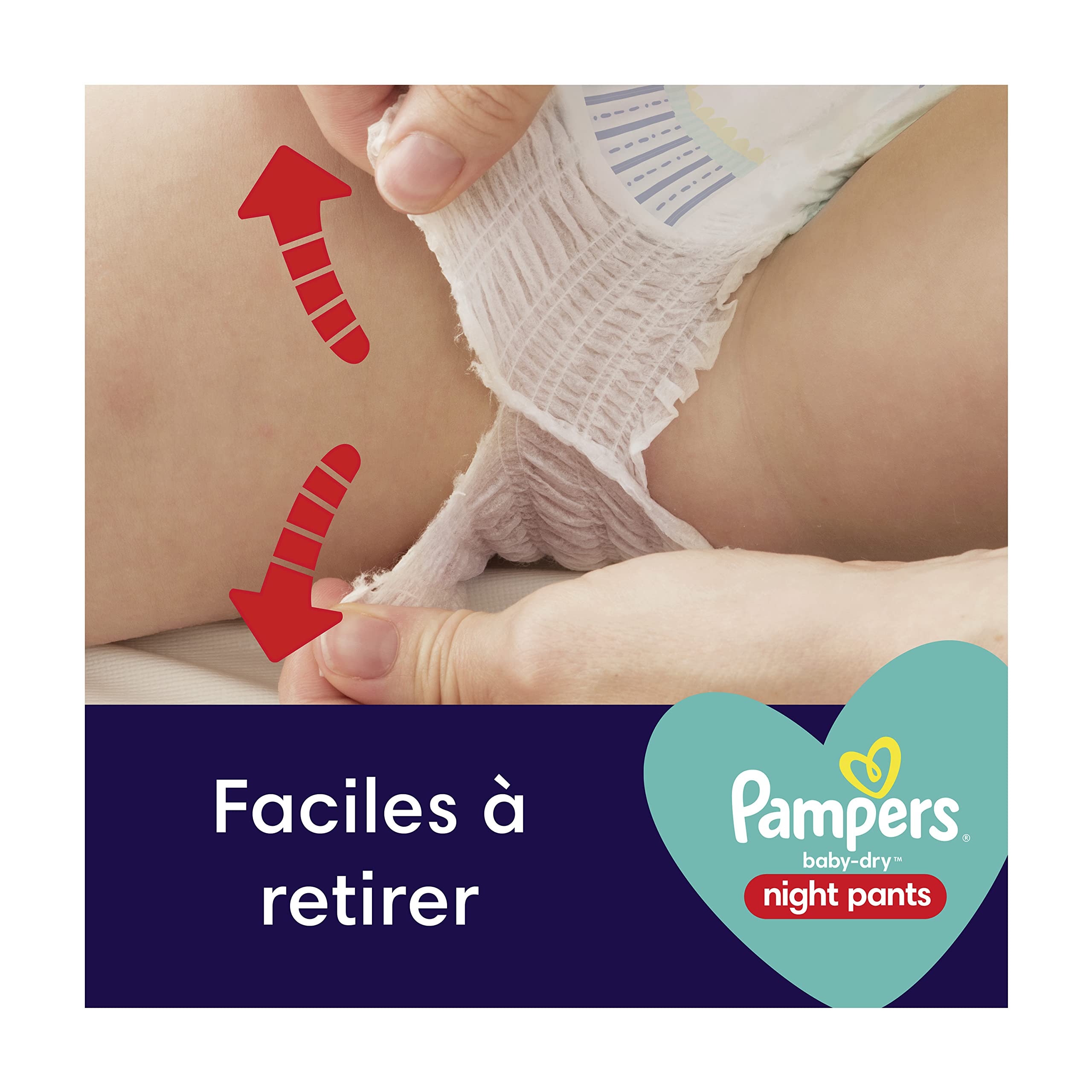 Pampers Night Pants Size 6 (15+ kg) - 124 Baby Diapers, 1 Month Supply - Extra Overnight Protection for Dry & Comfortable Sleep - Ideal for Toddlers & Active Babies at Night