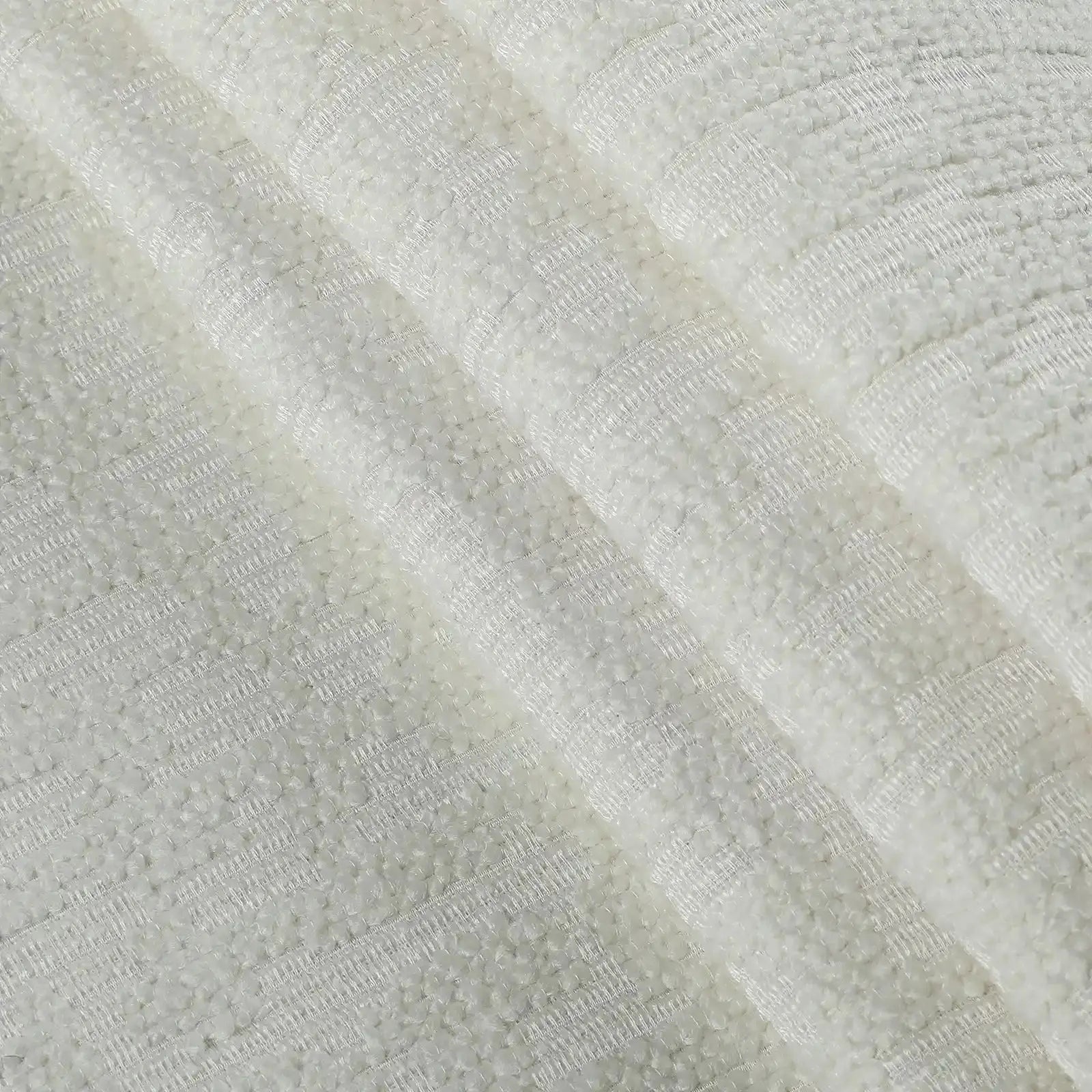 Lydia Jacquard Pleated Curtains for Living Room & Bedroom - Elegant Brick Pattern Blackout Drapes for Home Decor