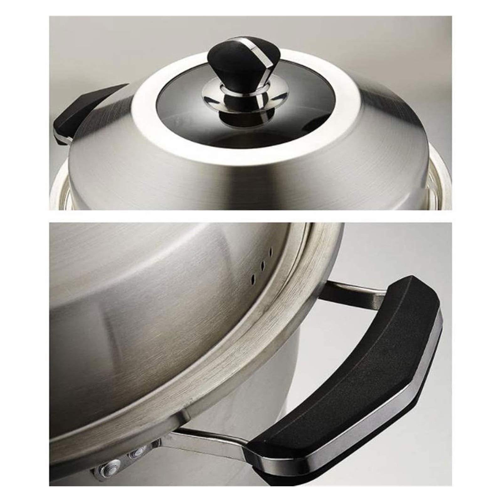 3-Tier 304 Stainless Steel Steamer Pot - Induction & Gas Compatible, Dishwasher Safe (35cm) - Perfect for Dumplings, Vegetables & Seafood Cooking at Home