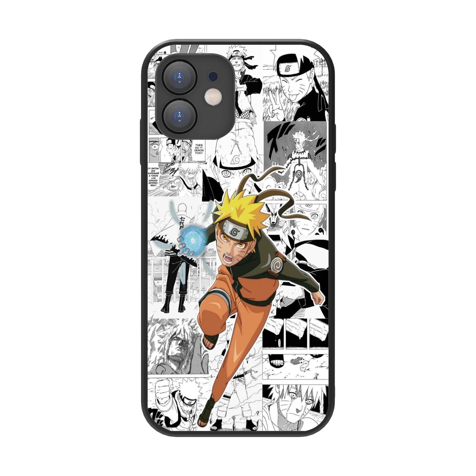 NIDAYED Anime Manga iPhone 12 / 12 Pro Case - Japanese Cartoon Design Protective Cover for Men & Women | Perfect for School, Work & Daily Use