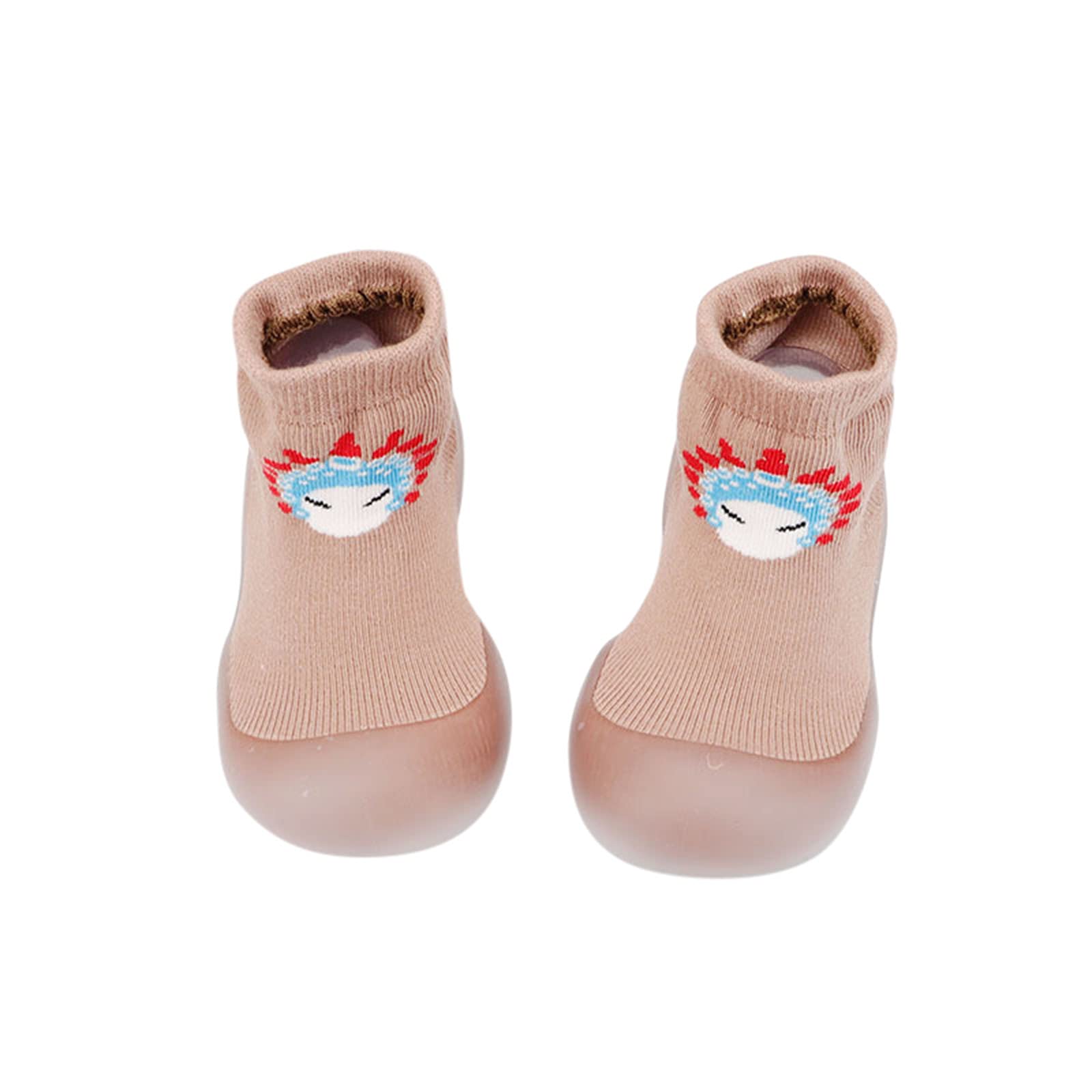 Non-Slip Baby Socks with Cartoon Designs - Elastic First Walkers Shoes for Infants & Toddlers - Perfect for Crawling, Walking & Playtime
