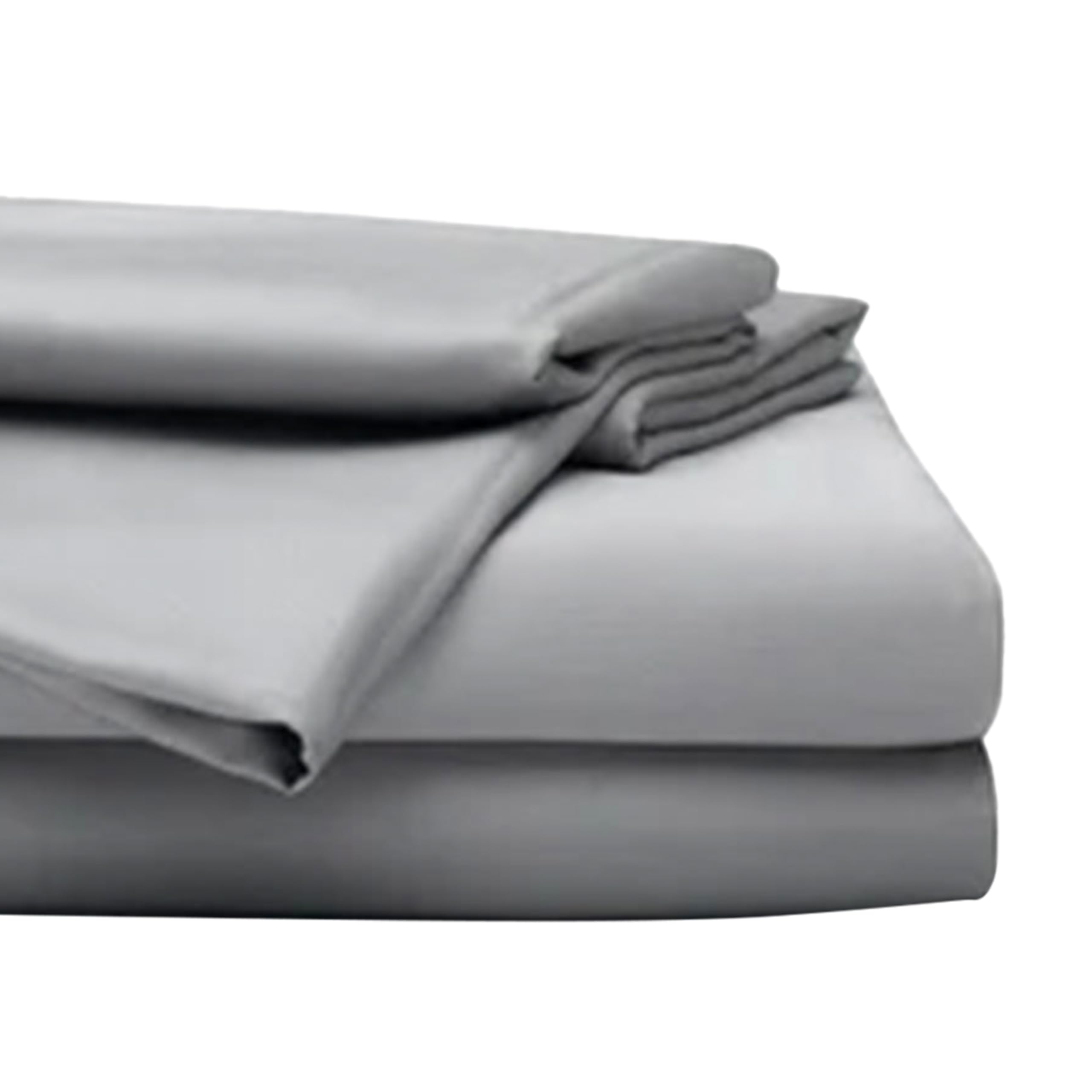 Sleepgram Viscose Fiber Full Size Bed Sheet Set - Soft Cooling Bedding with Flat Sheet, Fitted Sheet & 2 Pillowcases - Breathable Grey Stone Sheets for All-Season Comfort - Perfect for Master Bedroom, Guest Room or Dorm