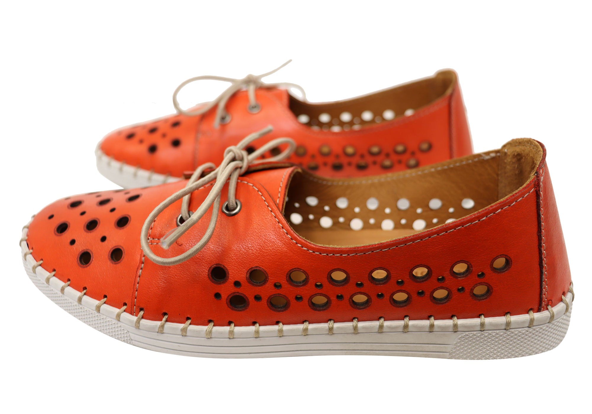 Orizonte Gemma Women's Comfortable Leather Shoes - European Style for Work, Walking & Casual Wear