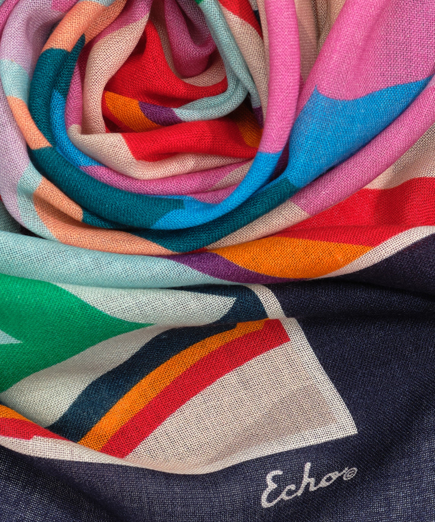 Geode 50 Wool Square Scarf - Soft & Warm Winter Fashion Accessory for Women - Perfect for Outdoor Activities, Travel & Casual Wear