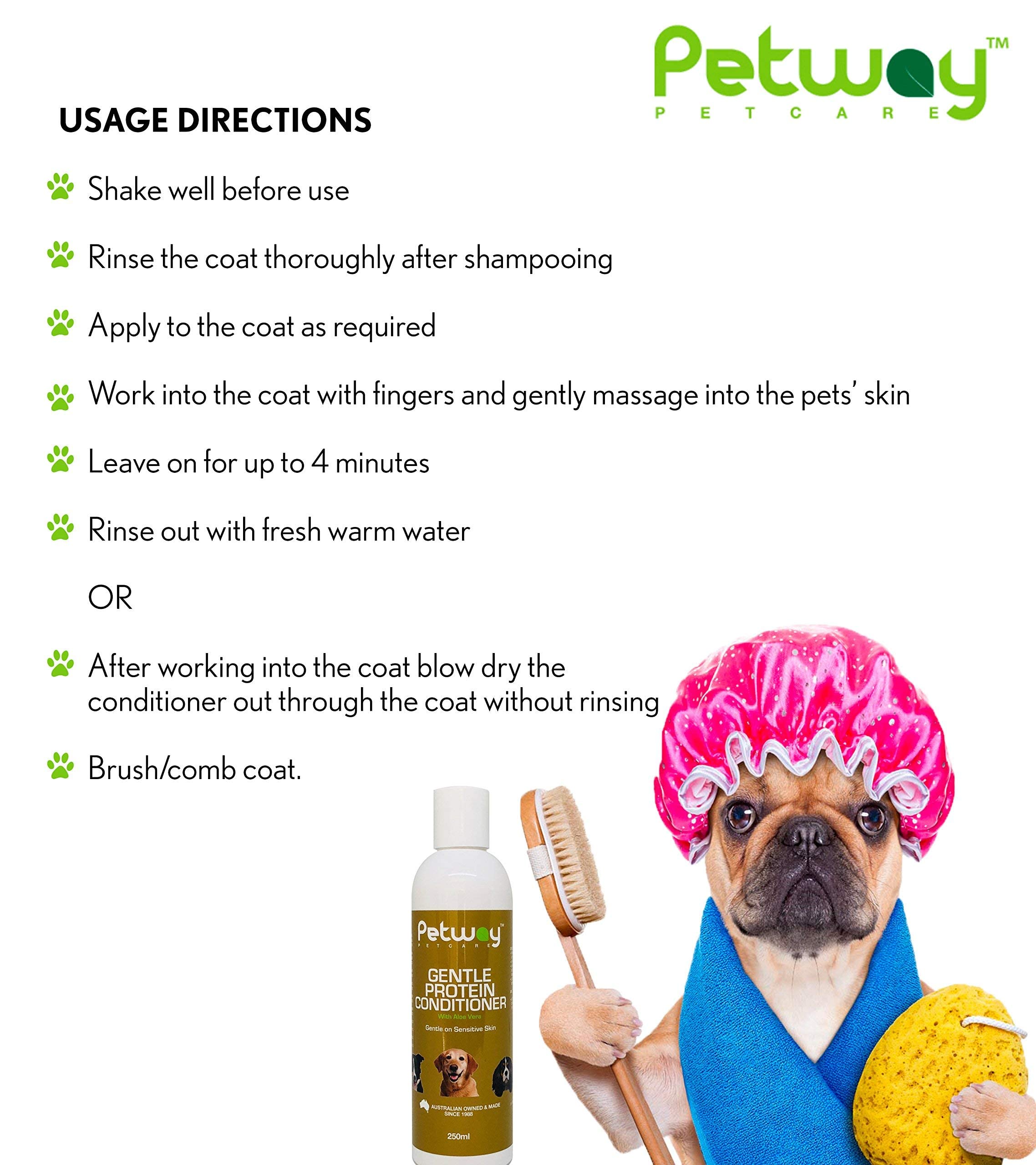 Gentle Protein Pet Shampoo & Conditioner Set for Dogs & Cats - Hypoallergenic, Moisturizing & Soothing - Perfect for Bath Time & Grooming at Home