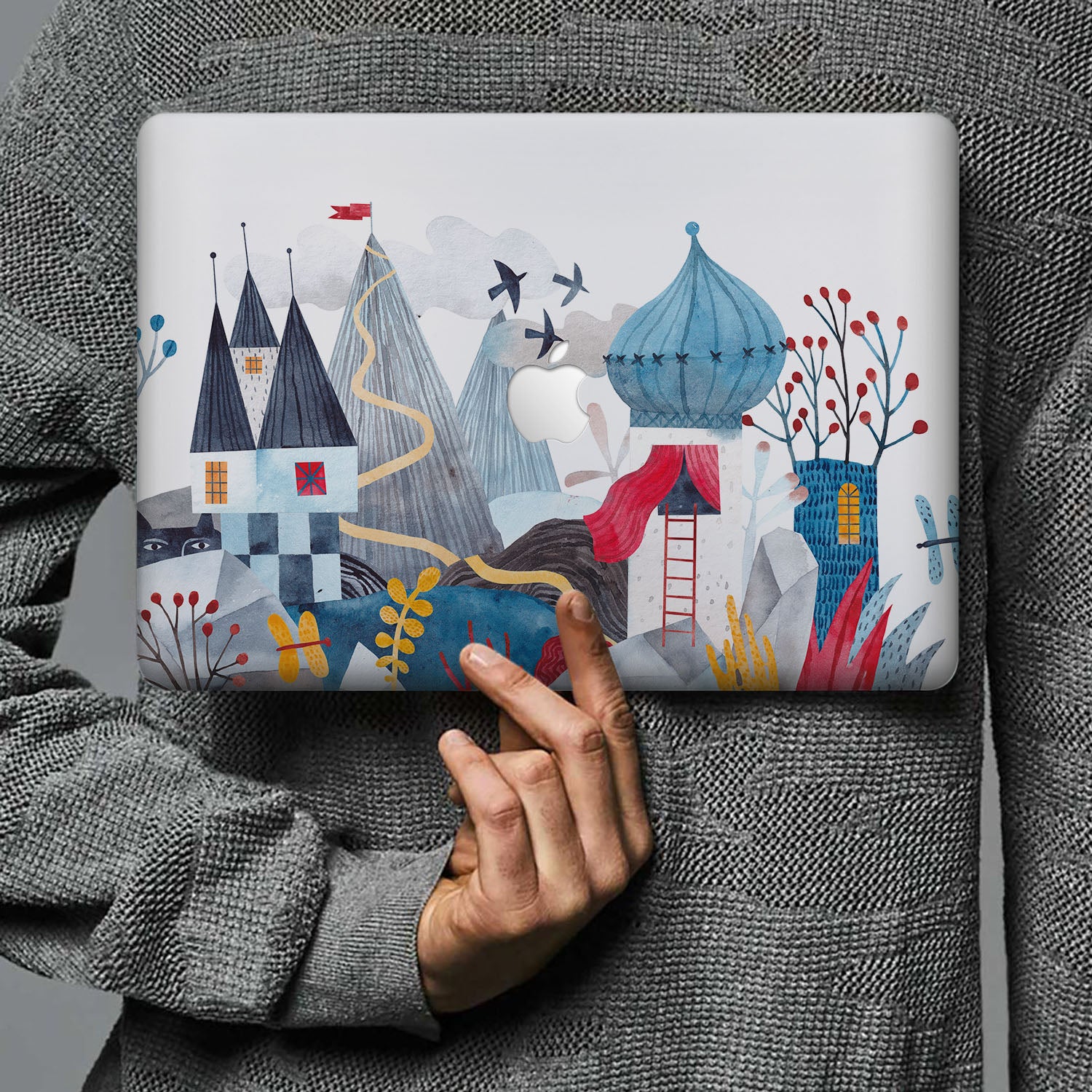 Fairy Tale Design MacBook Case - Slim Protective Cover for MacBook Air/Pro - Perfect for Work, Travel & School
