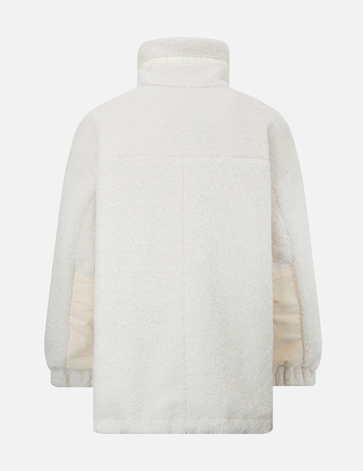 Stylish Corduroy Blocked Zip-Up Sherpa Coat for Men & Women | Warm Winter Jacket with Fleece Lining | Perfect for Outdoor Activities, Casual Wear & Cold Weather