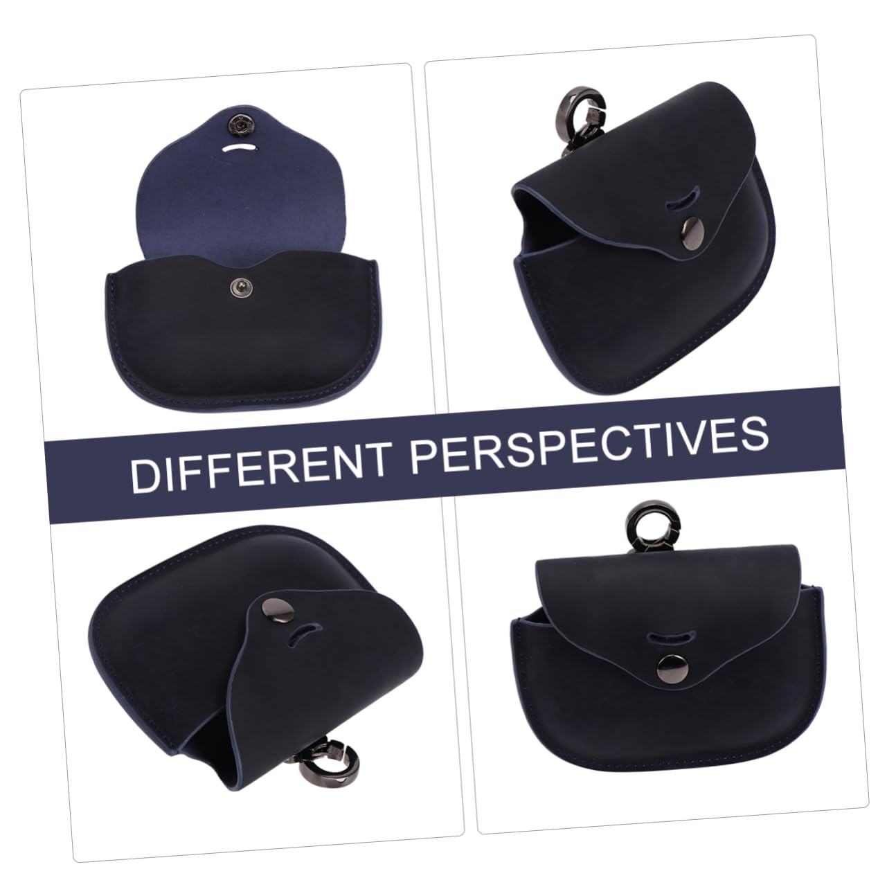 Gadpiparty Wireless Earbuds 3 Sets with Genuine Leather Carrying Case - Portable Headphone Storage Bag for Travel, Gym, and Daily Use