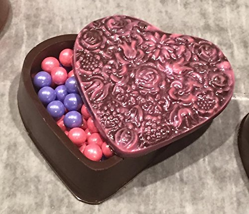 Valentine's Day Heart Shaped Chocolate Candy Mold with Lid - 3056 - Perfect for DIY Chocolate Making, Gift Boxes & Romantic Treats