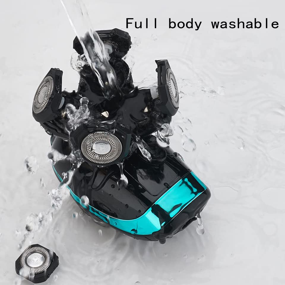 5-in-1 Waterproof Electric Razor for Men - USB Rechargeable Beard Trimmer, Bald Head Shaver & Hair Clipper | Perfect for Travel, Home & Gym Use