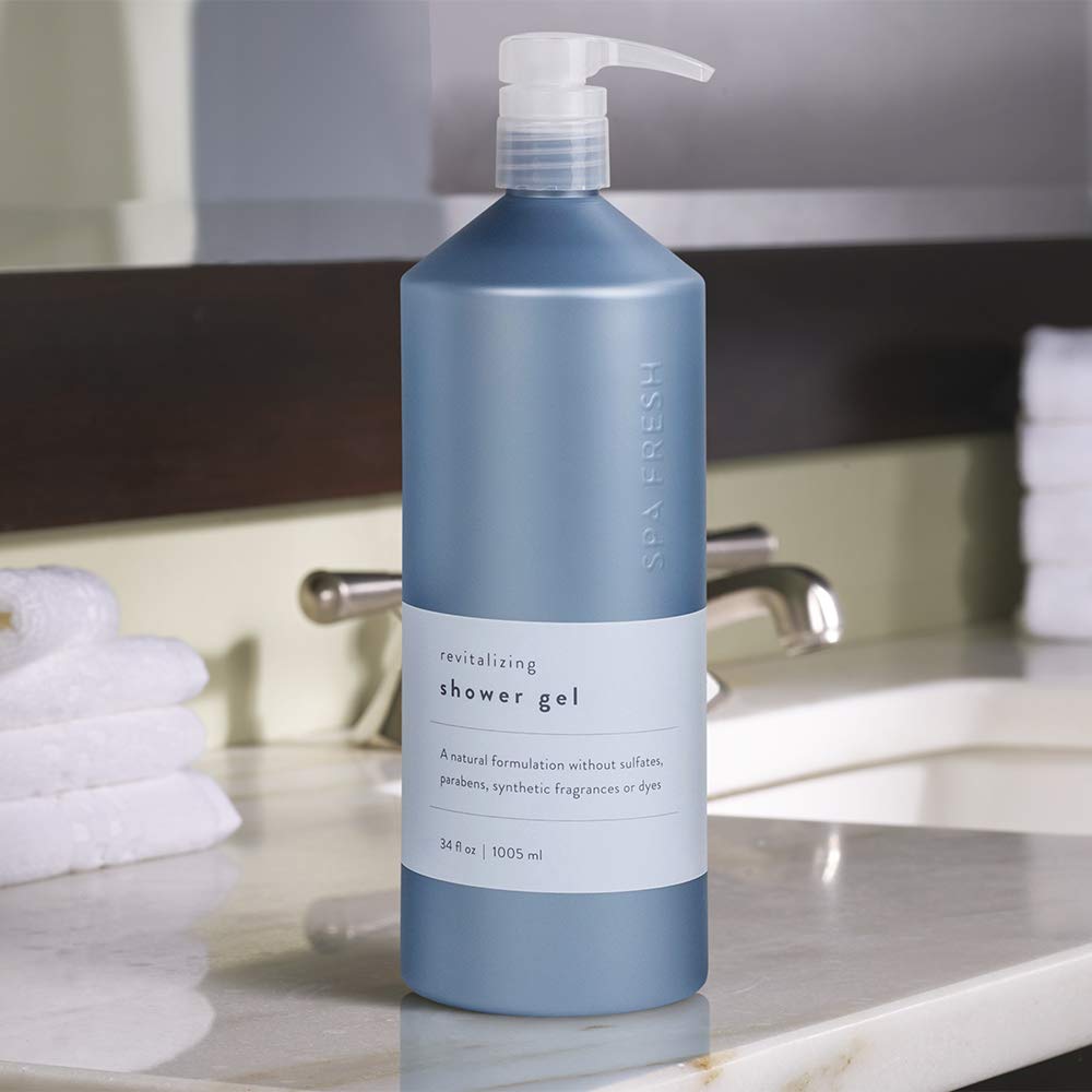 The Ritz-Carlton Spa Fresh Purifying Shower Gel - 34 oz | Luxury Moisturizing Body Wash for Men & Women | Refreshing Aromatherapy Experience for Daily Shower & Spa Relaxation